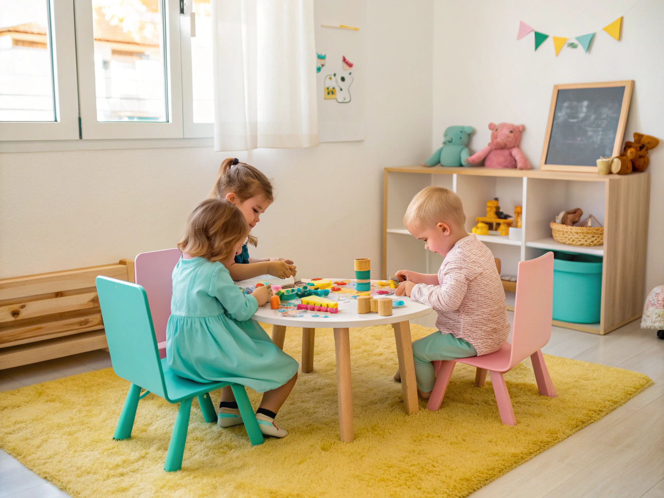 Young children engaged in playful learning, storytelling, and creative exploration